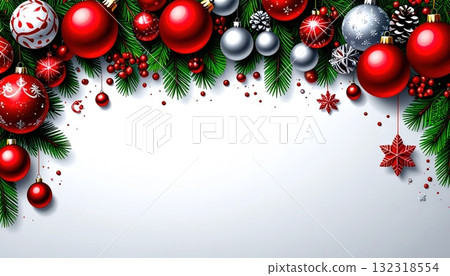 AI Image: Christmas decoration frame material 132318554