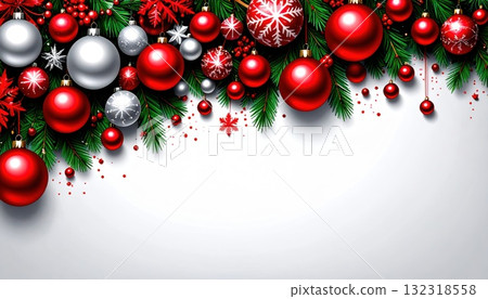 AI Image: Christmas decoration frame material 132318558