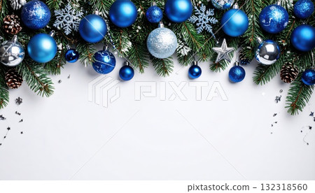 AI Image: Christmas decoration frame material AI Image: Christmas decoration frame material 132318560