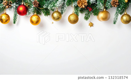 AI Image: Christmas decoration frame material 132318574