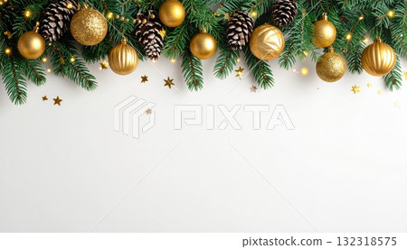 AI Image: Christmas decoration frame material 132318575