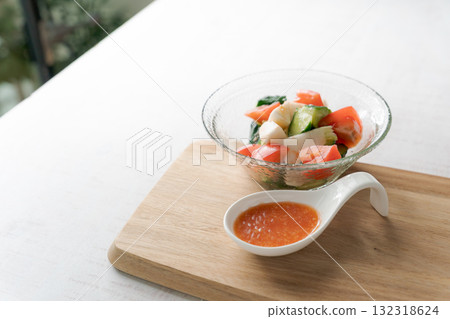 Tomato salad and tomato koji Tomato salad and tomato koji 132318624