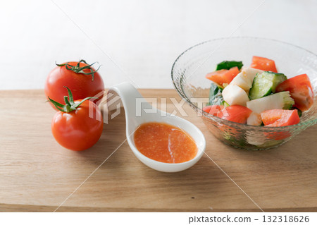Tomato salad and tomato koji Tomato salad and tomato koji 132318626