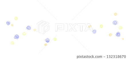 柔和的水彩彩色圓點手繪框架 132318670
