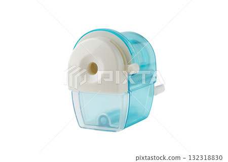 透明背景上的淺藍色鉛筆刀(png) 透明背景上的淺藍色鉛筆刀(png) 132318830