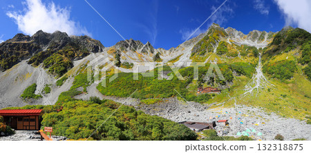 Autumn in the Northern Alps: Karasawa Cirque and the spectacular view of the Hotaka mountain range 132318875