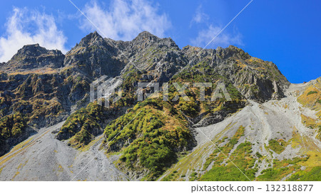 北阿爾卑斯的秋天、唐澤冰斗、穗高山脈、奧穗高岳 132318877