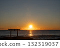 Torii and sunrise 132319037