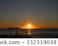 Torii and sunrise 132319038