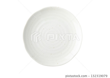 透明背景（png）上的白色圓形平板（Shinkohiki） 132319079