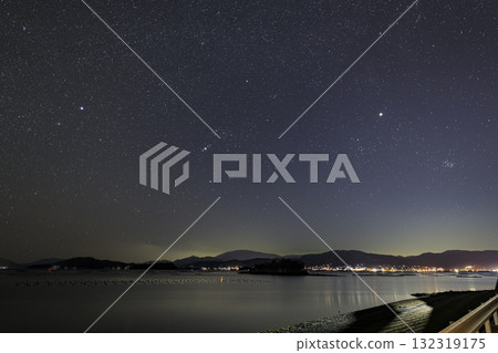 瀨戶內的冬季星空:獵戶座和冬季鑽石 瀨戶內的冬季星空:獵戶座和冬季鑽石 132319175