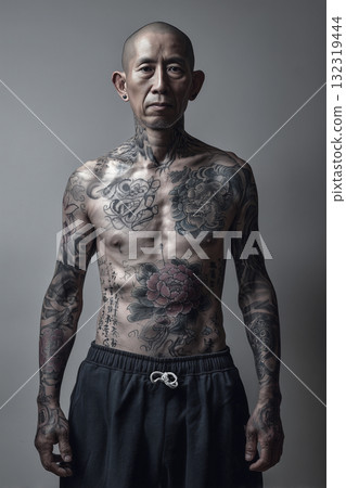 有日本刺青的反社會男子 有日本刺青的反社會男子 132319444