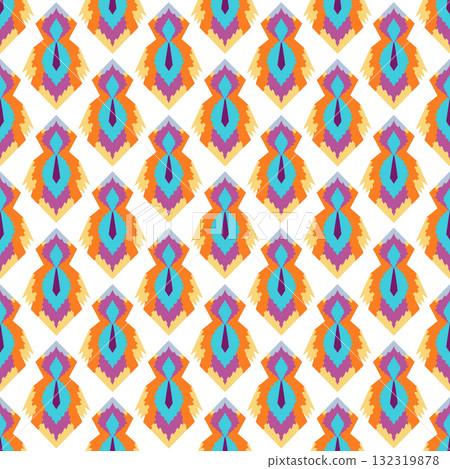 seamless pattern. vintage decorative elements. hand drawn background 132319878