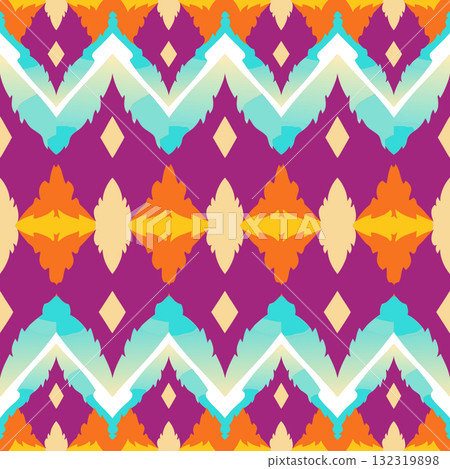 seamless pattern. vintage decorative elements. hand drawn background seamless pattern. vintage decorative elements. hand drawn background 132319898