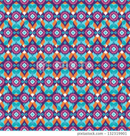 seamless pattern. vintage decorative elements. hand drawn background seamless pattern. vintage decorative elements. hand drawn background 132319901