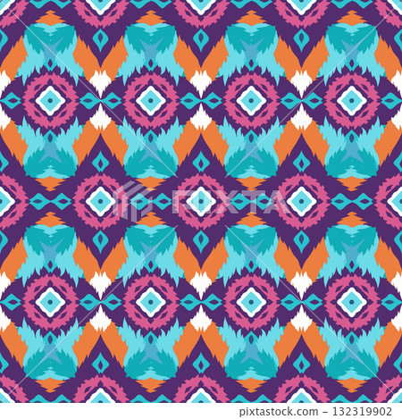 seamless pattern. vintage decorative elements. hand drawn background seamless pattern. vintage decorative elements. hand drawn background 132319902