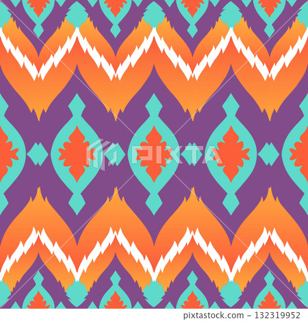 seamless pattern. vintage decorative elements. hand drawn background seamless pattern. vintage decorative elements. hand drawn background 132319952