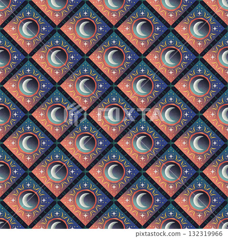 seamless pattern. vintage decorative elements. hand drawn background seamless pattern. vintage decorative elements. hand drawn background 132319966