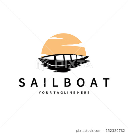 kayak logo simple design fishing boat simple black silhouette concept river kayak sport, symbol templet illustration kayak logo simple design fishing boat simple black silhouette concept river kayak sport, symbol templet illustration 132320782