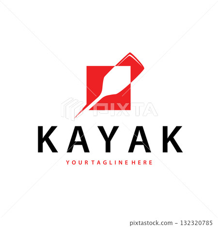kayak logo simple design fishing boat simple black silhouette concept river kayak sport, symbol templet illustration kayak logo simple design fishing boat simple black silhouette concept river kayak sport, symbol templet illustration 132320785