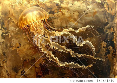 Brass jellyfish relief Brass jellyfish relief 132321219