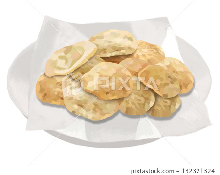 Potato chips (with plate) 132321324