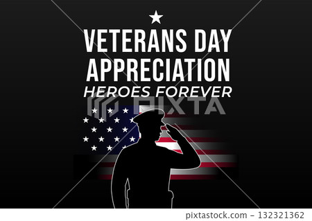 Veterans Day Appreciation Heroes Forever Monochrome Theme 132321362