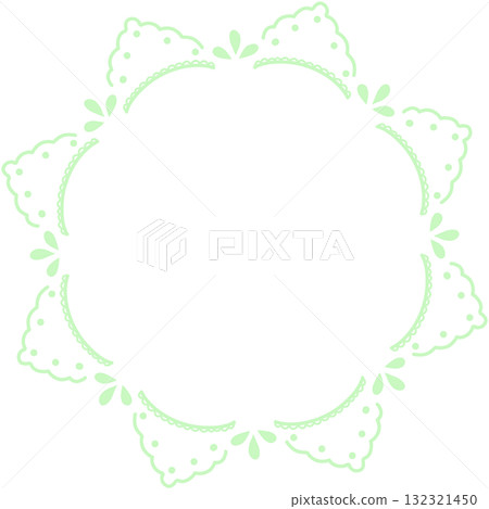 Light green simple round lace Light green simple round lace 132321450