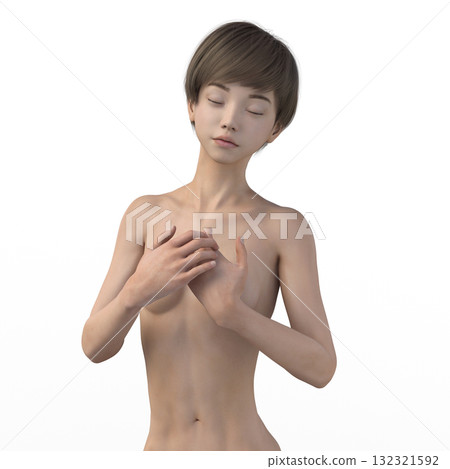 年輕女子裸體 年輕女子裸體 132321592