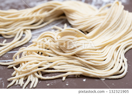 Image of freshly made noodles 132321905