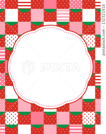 Strawberry lattice pattern frame material (vertical orientation) 132321918