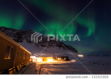 Aurora Borealis over Island 132321926