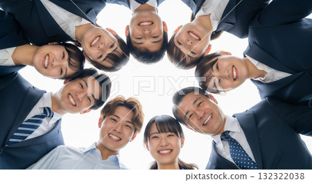 Business person forming a circle 132322038