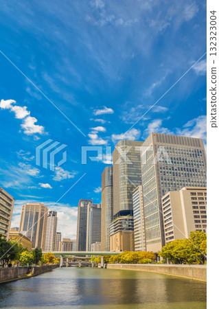 Cityscape around Yodoyabashi and Nakanoshima in Osaka Cityscape around Yodoyabashi and Nakanoshima in Osaka 132323004