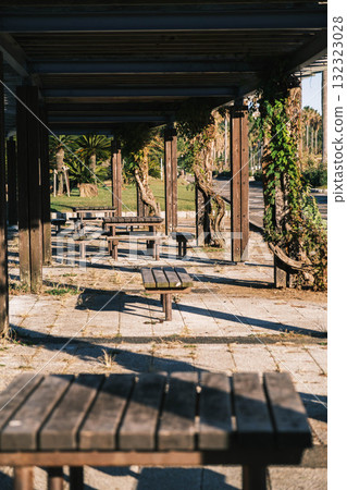 [Ako Seaside Park] A retro bench 132323028