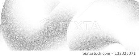 Stippled wavy sand grain texture. Dotted curved gradient wave background. Grunge gritty noise dot work wallpaper with particles, granules, speckles. Vector halftone cloudy grit backdrop overlay Stippled wavy sand grain texture. Dotted curved gradient wave background. Grunge gritty noise dot work wallpaper with particles, granules, speckles. Vector halftone cloudy grit backdrop overlay 132323371