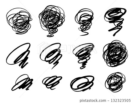 Frustrated, worried, crumpled, spinning 132323505