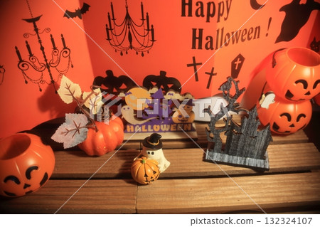 Halloween pumpkins and pumpkin decorations 132324107
