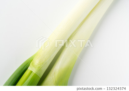 長蔥（白洋蔥）的特寫 132324374
