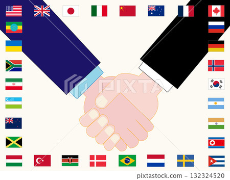 這是一幅表達對世界和平希望的插圖。 132324520