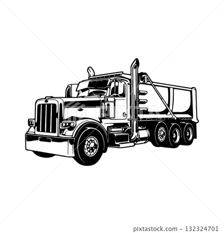 Truck W900, American Truck - Cut Files - Cricut file, cnc file ready to cut 132324701