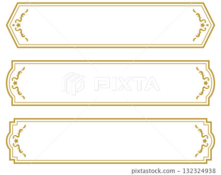Antique/Frame/Title/Set/Gold/Illustration/Material Antique/Frame/Title/Set/Gold/Illustration/Material 132324938