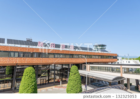 秋田縣秋田市秋田機場天氣晴朗 132325053