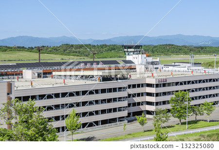 Akita Airport in fine weather, Akita City, Akita Prefecture 132325080