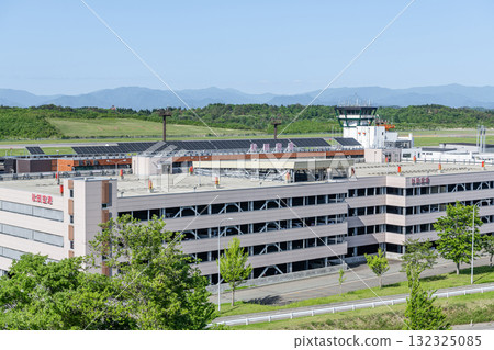 Akita Airport in fine weather, Akita City, Akita Prefecture Akita Airport in fine weather, Akita City, Akita Prefecture 132325085