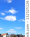 Blue sky and clouds vertical position 132325126