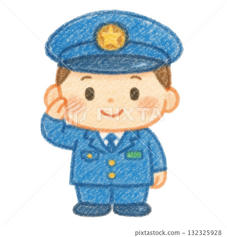 [人物] 警察插畫 132325928