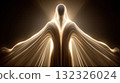 Ethereal Figure Emanating Light in a Mystical Atmosphere 132326024
