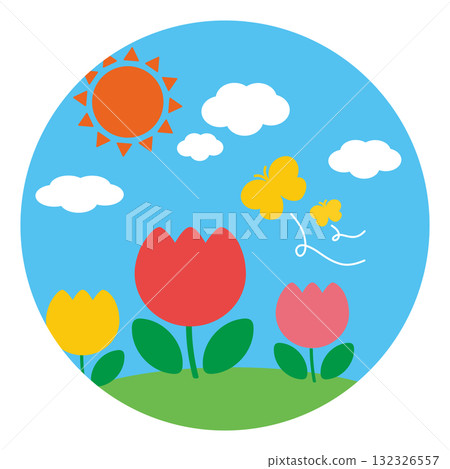 鬱金香（彩色、無邊框） 132326557