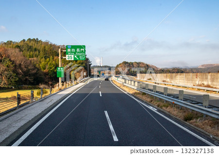中國高速公路下行方向,美濃交流道 中國高速公路下行方向,美濃交流道 132327138